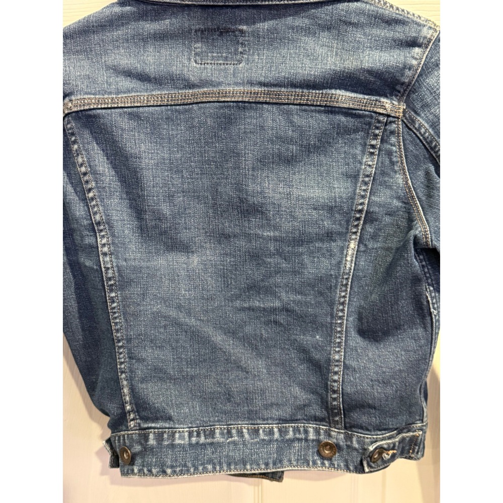 Lucky Brand Pixie Denim Jacket Medium Wash Blue‎ Trucker 7W12247 Womens Medium - Picture 4 of 16